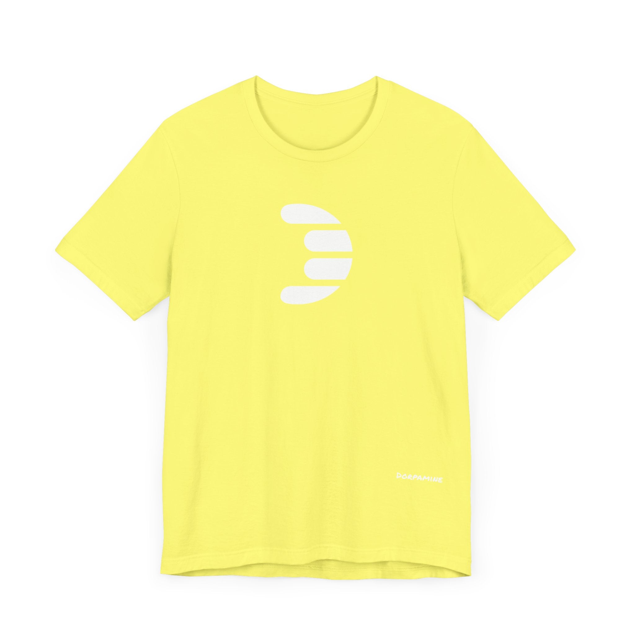 Dorpamine Classic Logo White Unisex Jersey Short Sleeve Tee