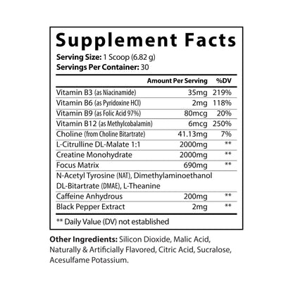 Dorpamine Vitality Pre-Workout Supplement Fruit Punch