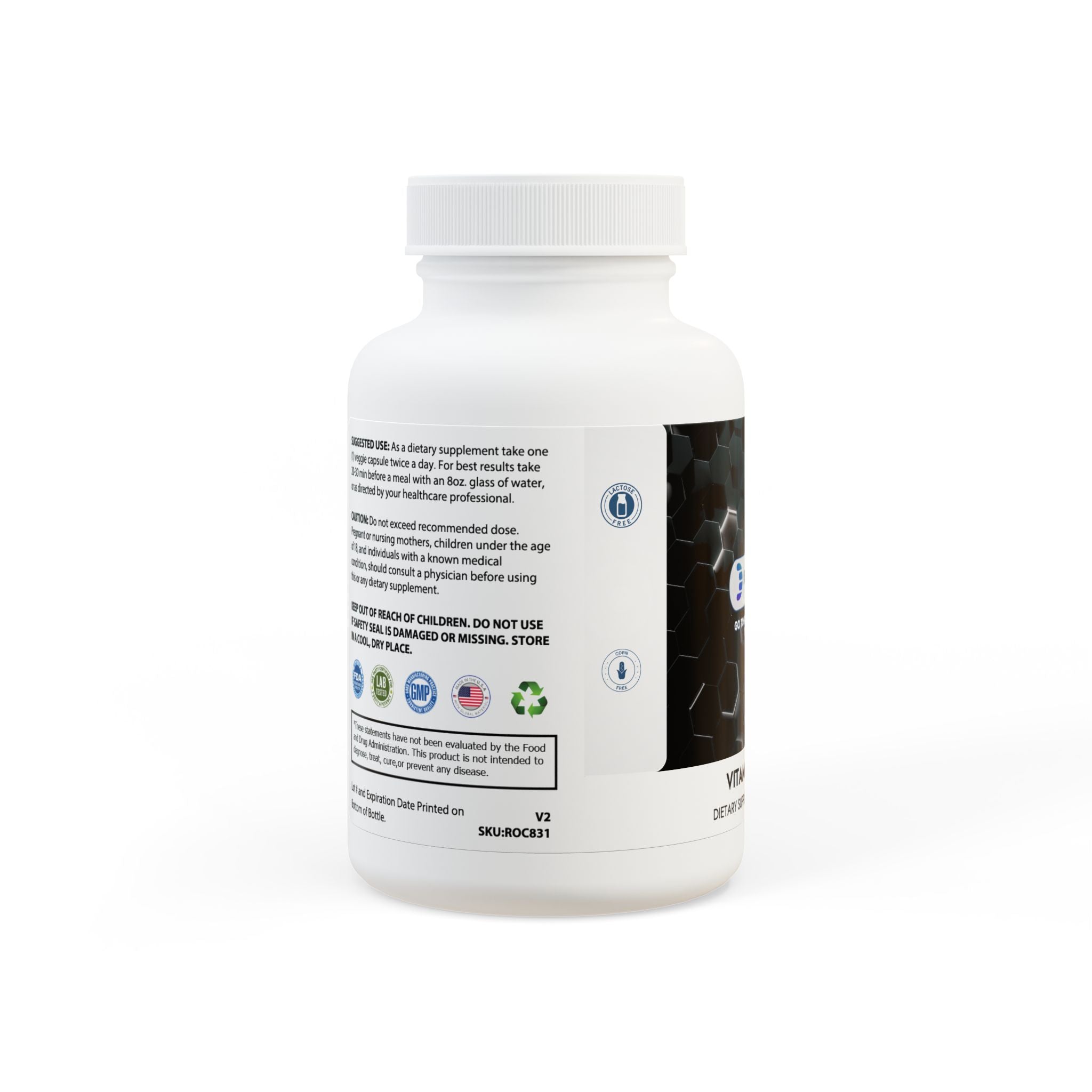 Dorpamine Vitality Vitamin K2 + D3 Supplement (60 Capsules)