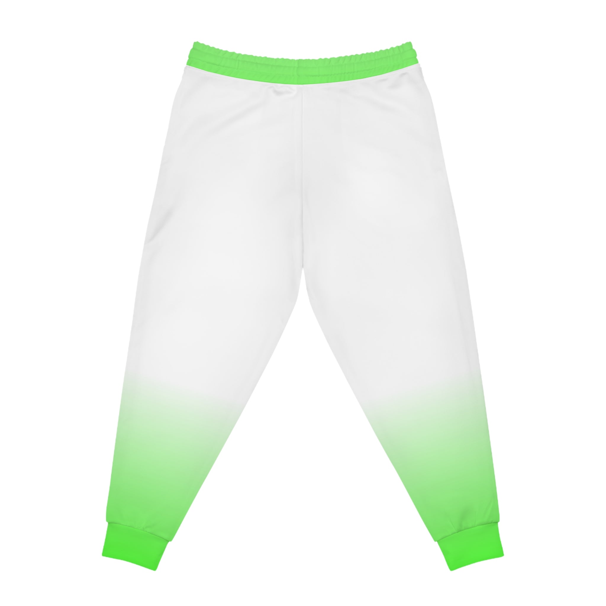 Dorpamine Fusion White and Green Unisex Athletic Joggers