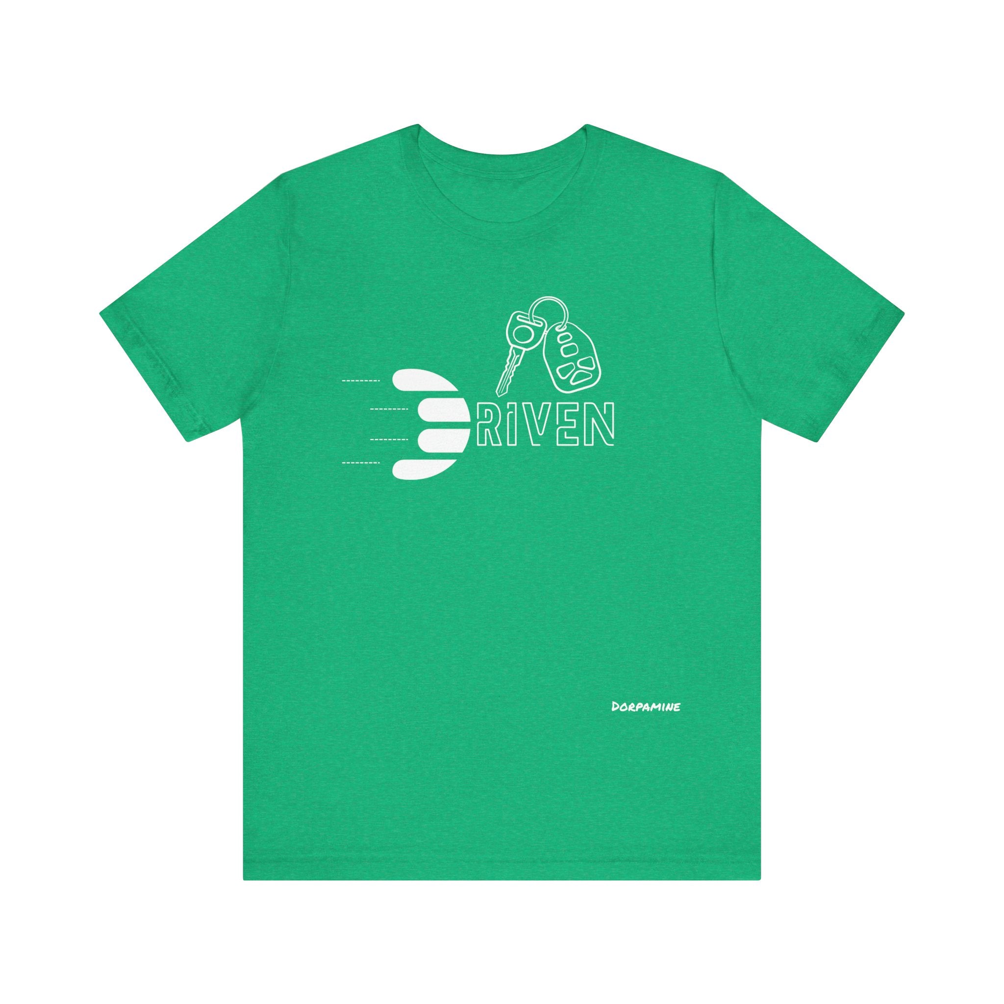 Dorpamine Driven White (D-Words Collection) Unisex Jersey Short Sleeve Tee