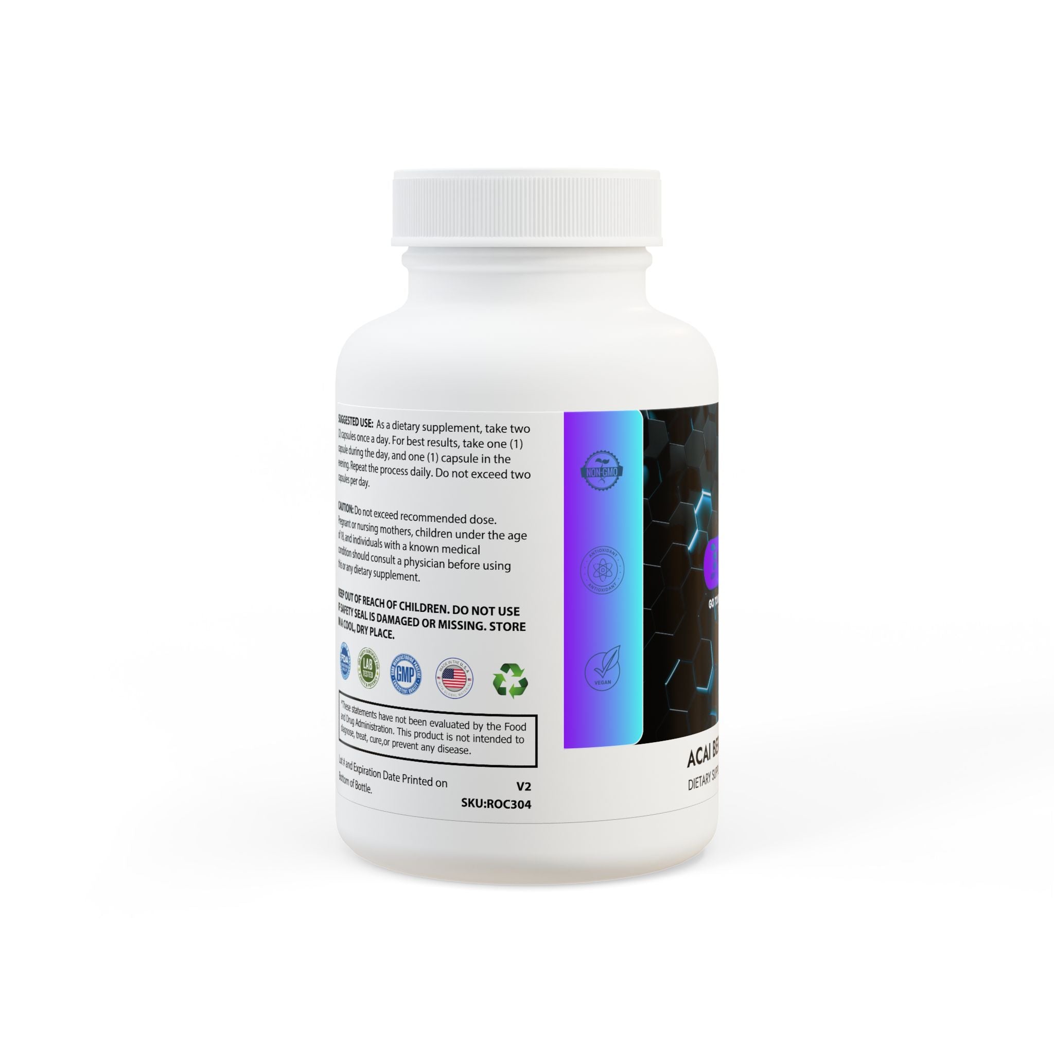 Dorpamine Vitality Acai Berry Complex Supplement (60 Capsules)