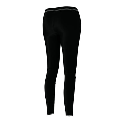 Dorpamine Solid Black Women's Cut & Sew Leggings